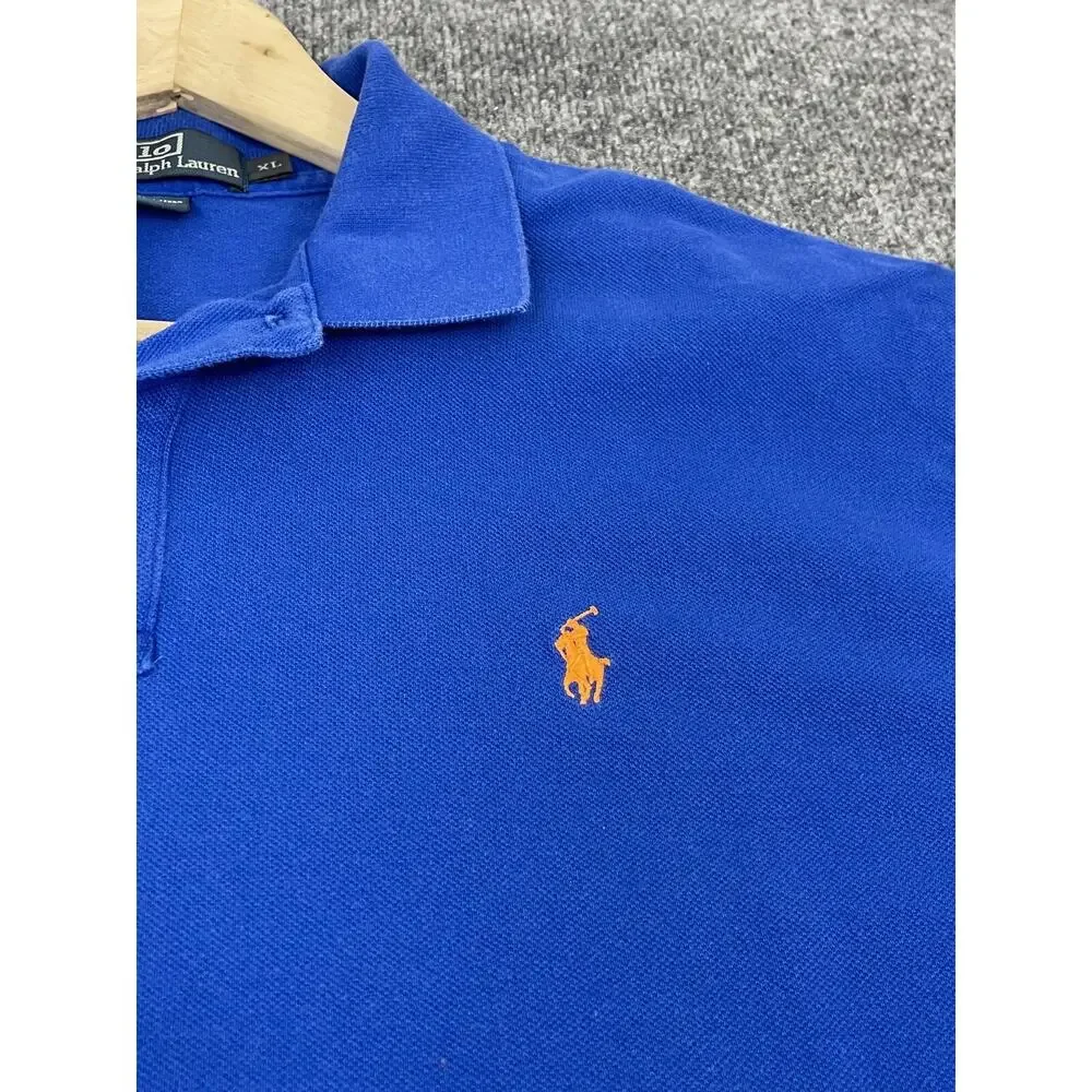 Polo Ralph Lauren Polo Shirt Men's Extra Large Short Sleeve Logo Blue N1